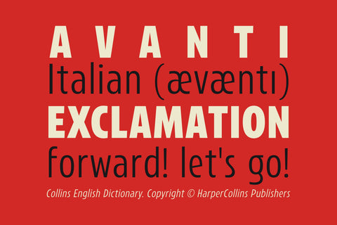 Avanti Condensed Sans