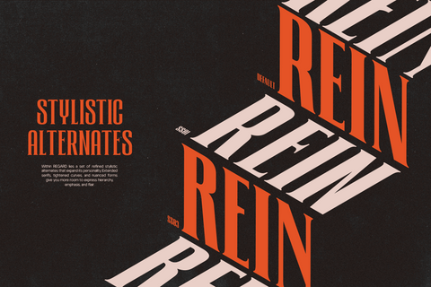 TRT Regard Condensed Display Font