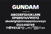 Gundam - Huge Sans Serif - Pixel Surplus