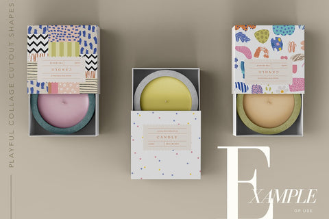 Abstract Collage Bundle 4 in 1