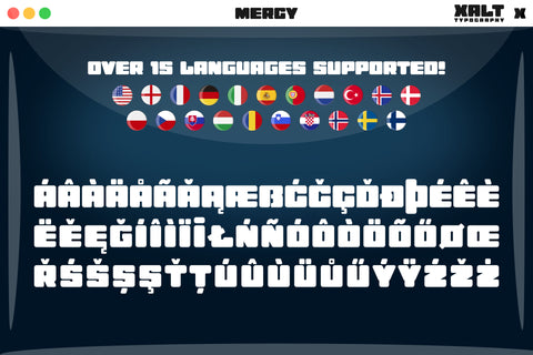 MERCY – Big Friendly Display Font (Regular + Rough)