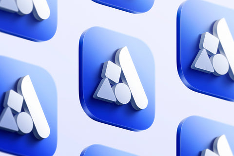3D App Icon Logo Mockups - 12 Scenes