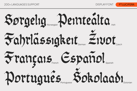 FT Lucifera – Expressive Handwritten Font with Modern Elegance