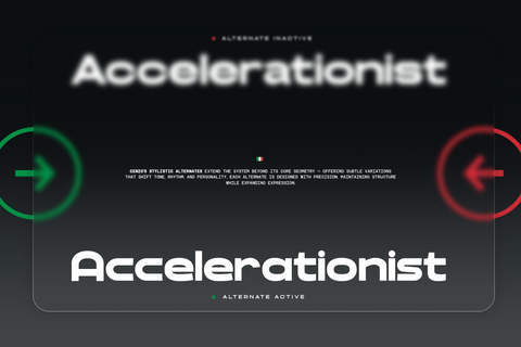 TRT Cenzo Modern Futuristic Sans Serif Typeface