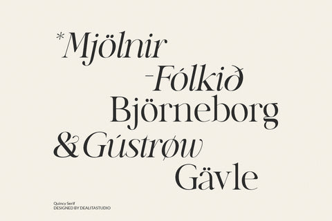 Quincy – Stylish Serif Font with Elegant Contrast
