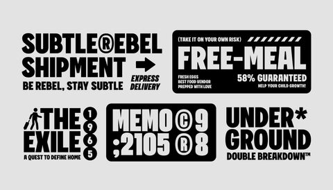 Overzero - Bold Condensed Type