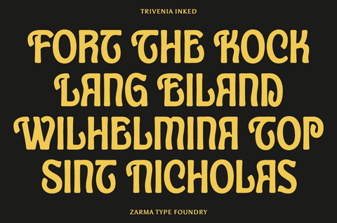 Trivenia - Display Font