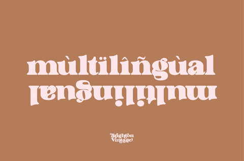 Brighton Vintage – 70s-Inspired Display Font with Bold Curves