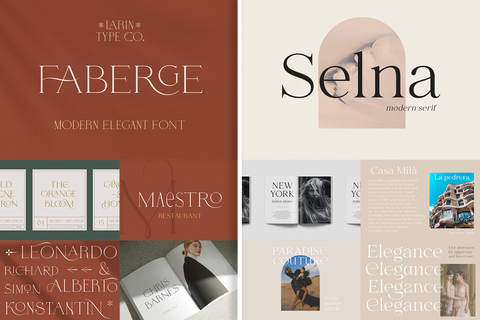 The Elegant Serif Font Bundle