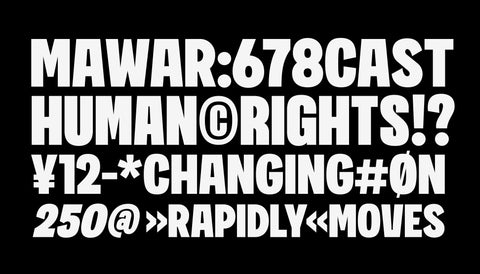 Overzero - Bold Condensed Type