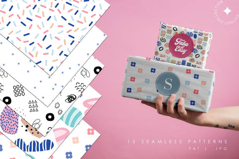Abstract Collage Bundle 4 in 1