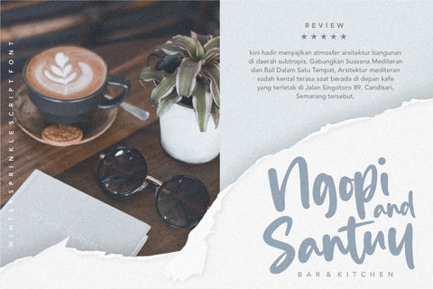 Winter Sprinkle is a Modern & Bold Brushed Script Font