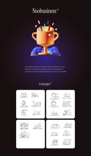 Neobusiness 3D Illustration Pack