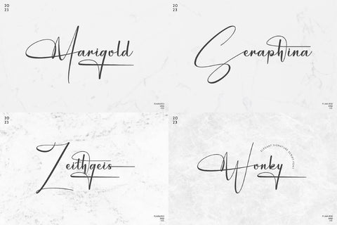 The Elegant Script Font Bundle
