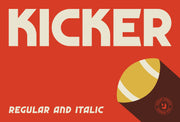 Kicker - Sports Display Sans