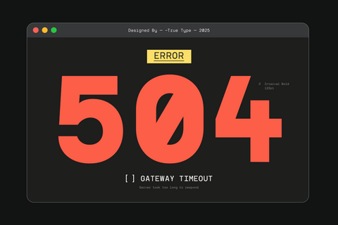 TRT Interval Mono Font