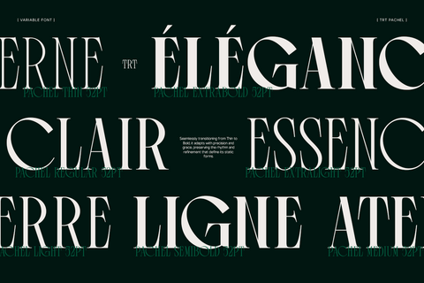 TRT Pachel  Luxury Editorial Serif Font