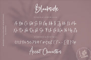 Blankside is a Modern Calligraphy Font