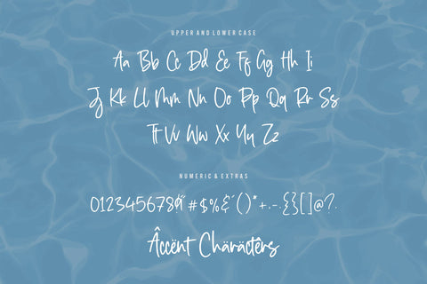 Seaside is a Modern Handwritten Font