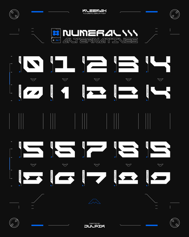 Kleemax - Futuristic Display Typeface