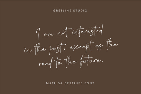 Matilda Destinee - Handwritten Script Font - Pixel Surplus