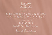 Eastern Hillside is a Modern Handwritten Font