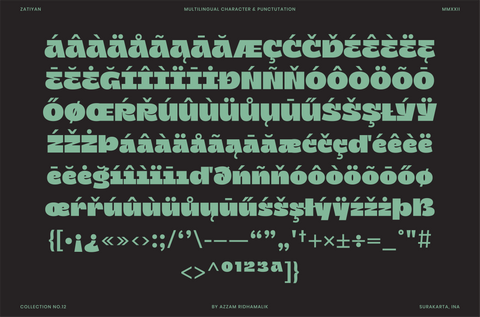 Zatiyan - Display Font