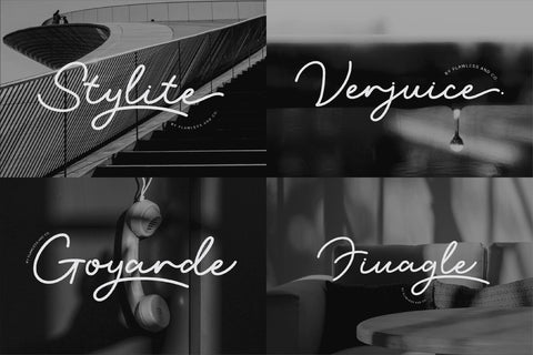 The Elegant Script Font Bundle