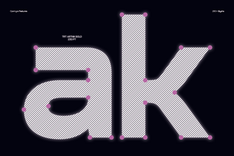 TRT Artnik – Modern Geometric Sans Serif Typeface