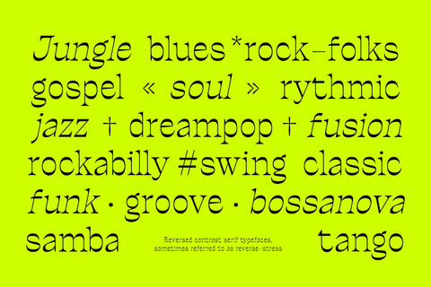 Ronders Reverse Contrast Font