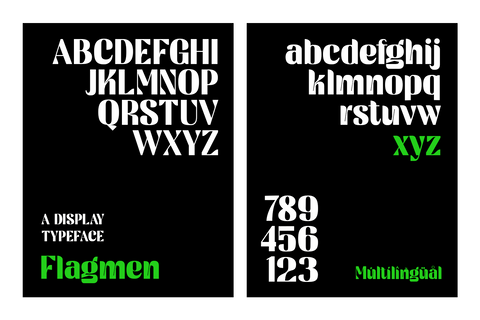 Flagmen - A Display Typeface