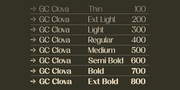 GC Clova - Elegant Sans Display