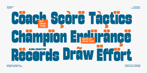 GC Rhygun – Slanted Bold Display