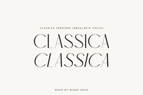 Classica - Modern Sans Serif