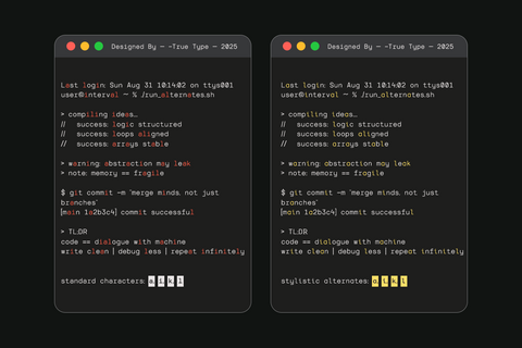TRT Interval Mono Font