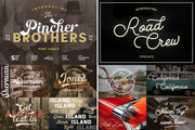 Huge Vintage Font Bundle
