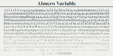 Almero Serif Family