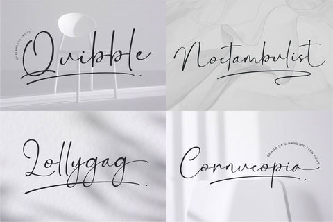 The Elegant Script Font Bundle