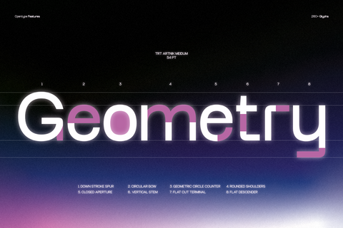 TRT Artnik – Modern Geometric Sans Serif Typeface