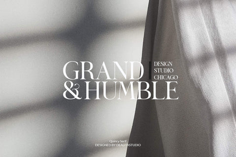 Quincy – Stylish Serif Font with Elegant Contrast