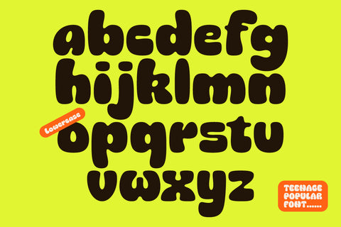 Teenage Popular Typeface