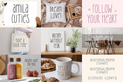 Unique & Fun Display Font Bundle