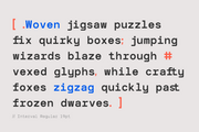 TRT Interval Mono Font