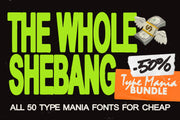 50 TYPE MANIA FONTS // 50% OFF!
