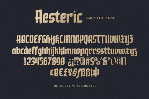 Aesteric Blackletter Gothic