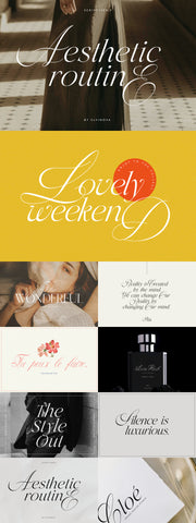 The Enchanted Wedding Font Collection