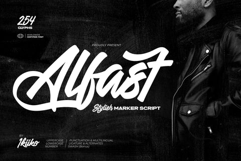 Alfast - Stylish Marker Script - Pixel Surplus