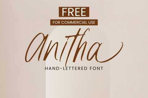 Anitha - Free Hand Lettered Font