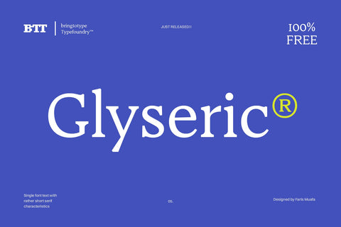 Glyseric - Free Serif Typeface