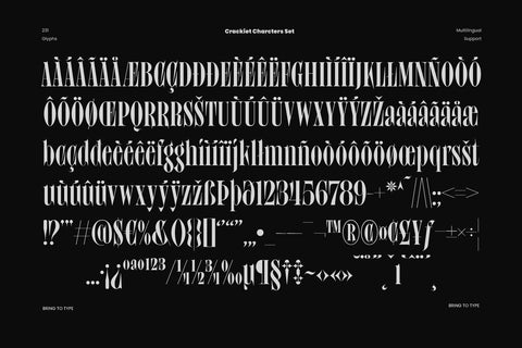 Crackiet - Condensed Display Serif